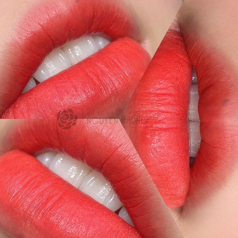 Màu môi phun xăm 2021: Dấu ấn của sự lôi cuốn 2 HTBA mau moi phun 02