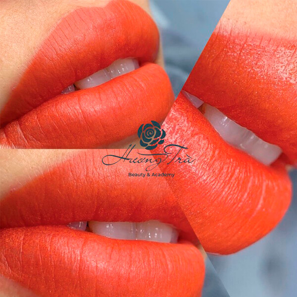 Có nên phun môi không? Phun môi màu gì đẹp? 4 Môi màu đỏ cam