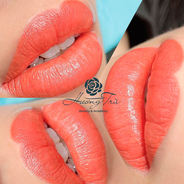Có nên phun môi không? Phun môi màu gì đẹp? 5 Môi màu cam đào
