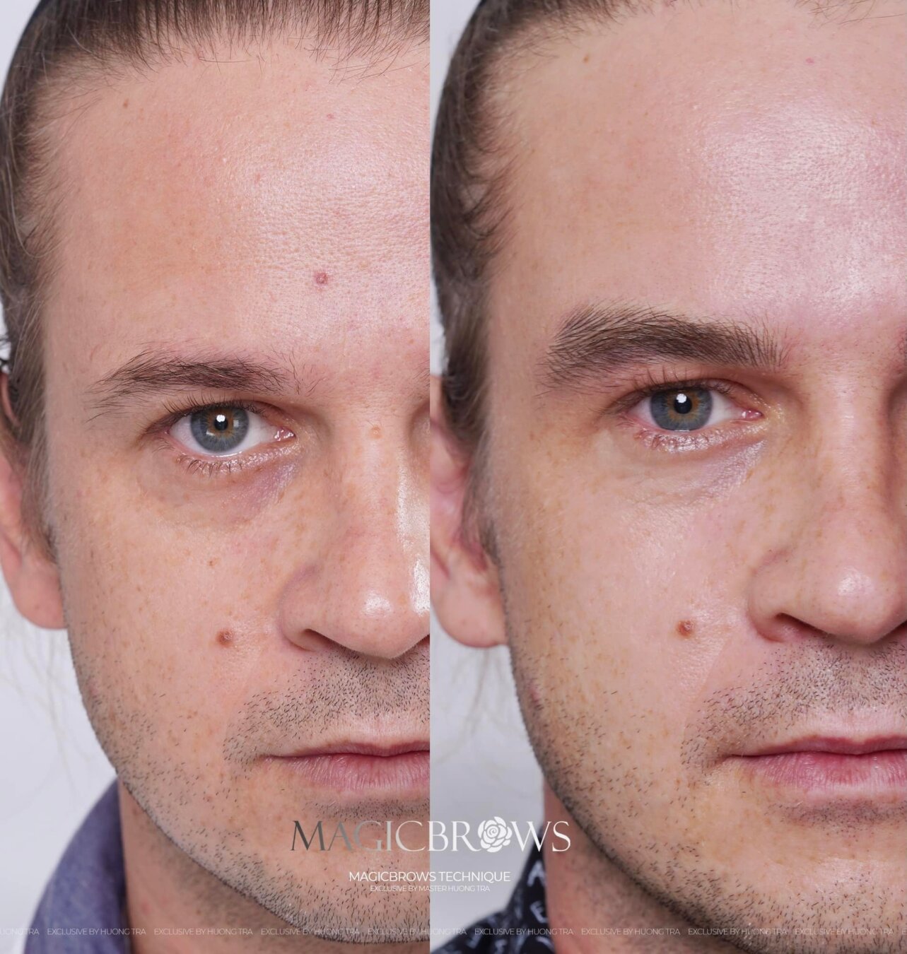 Top các mẫu điêu khắc chân mày Hairstroke được nhiều khách hàng lựa chọn 2021 từ Hương Trà Beauty 7 dang may dieu khac hairstroke chau au nam scaled