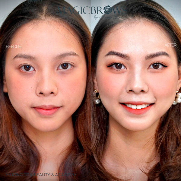 Những điều cần biết khi điêu khắc lông mày Hairstrokes 4 Kỹ thuật điêu khắc lông mày Magicbrows tại Hương Trà Beauty & Academy