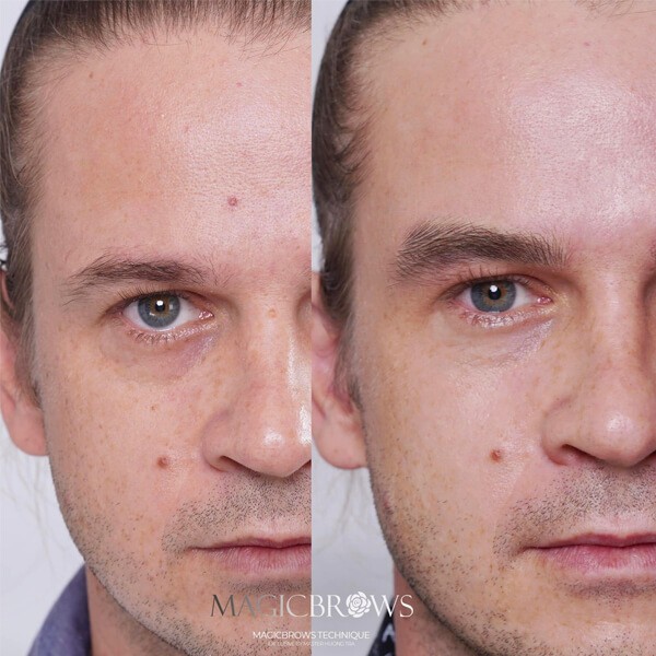 Cách chăm sóc và giữ chân mày sau khi điêu khắc 2 Chân mày điêu khắc nam