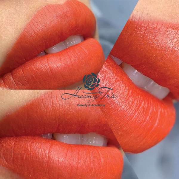 Có nên phun môi và phun mí eyeliner không? 2 Phun môi châu Âu tại Hương Trà Beauty & Academy