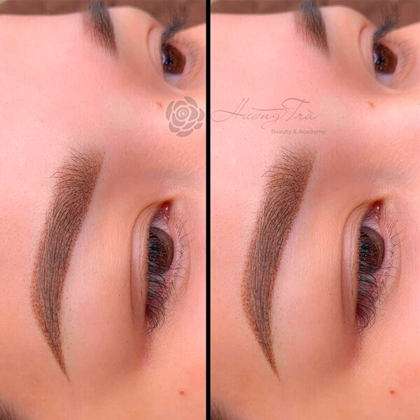 Tại sao nên học điêu khắc Hairstroke thay cho phun thêu chân mày? 2 Phun xăm mày đẹp