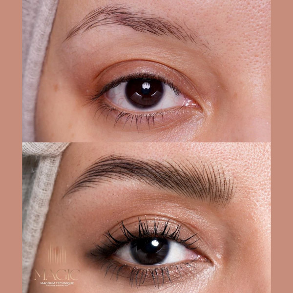 Học điêu khắc chân mày có khó không? Kinh nghiệm tham gia khóa dạy học điêu khắc chân mày 4 Điêu khắc chân mày Hairstrokes