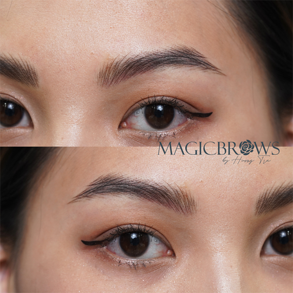 Các bước học phun xăm thẩm mỹ 2022 2 Điêu khắc chân mày Hairstroke