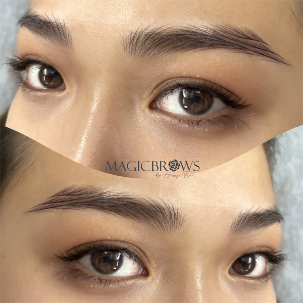 Dạy điêu khắc lông mày Hairstroke quận 3 2 Điêu khắc chân mày kỹ thuật Hairstrokes