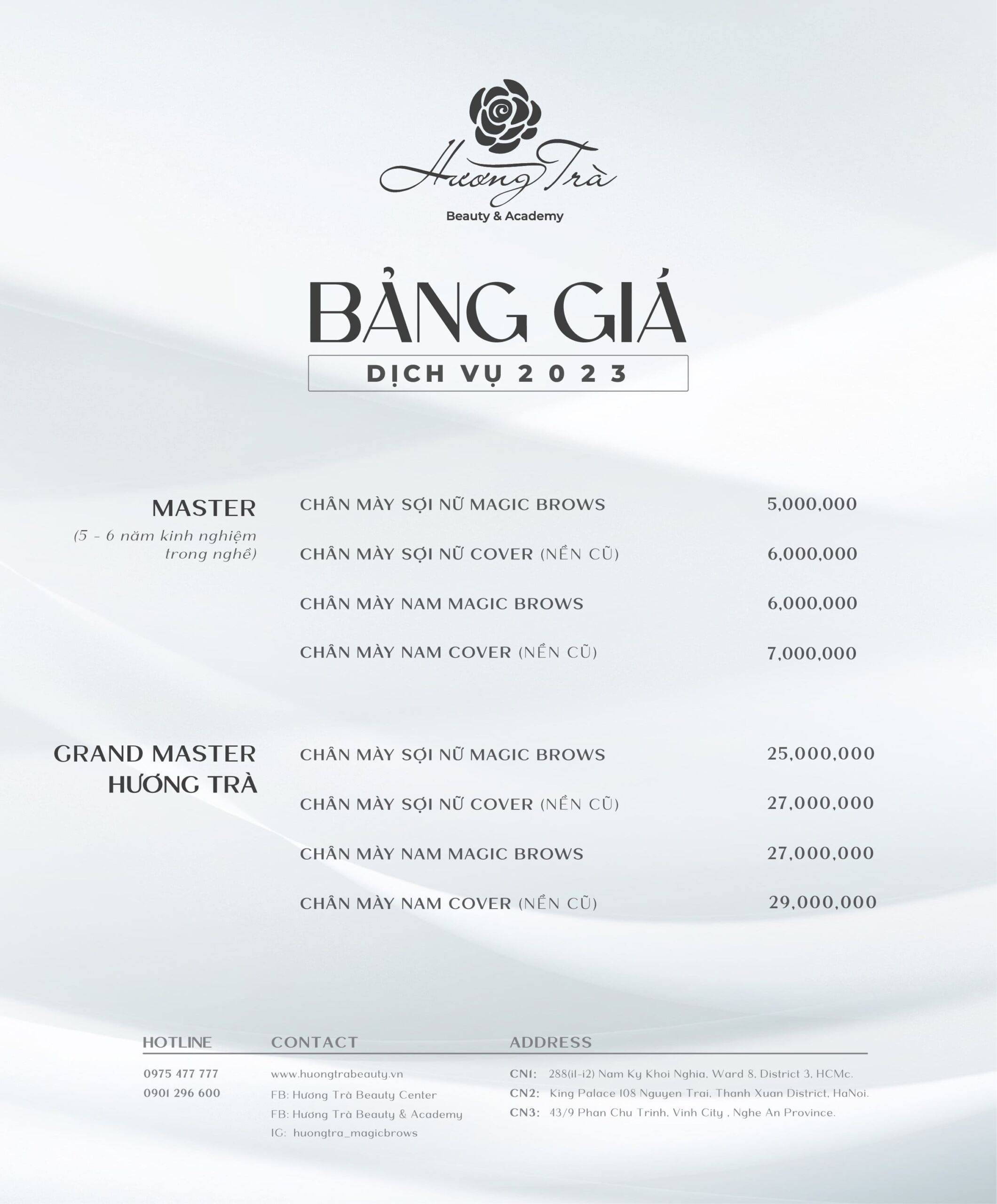 CẬP NHẬT BẢNG GIÁ DỊCH VỤ ĐIÊU KHẮC CHÂN MÀY HAIRSTROKES MỚI NHẤT TẠI HƯƠNG TRÀ BEAUTY & ACADEMY 2023 6 Bảng giá điêu khắc chân mày 2023 - Hương Trà Beauty & Academy